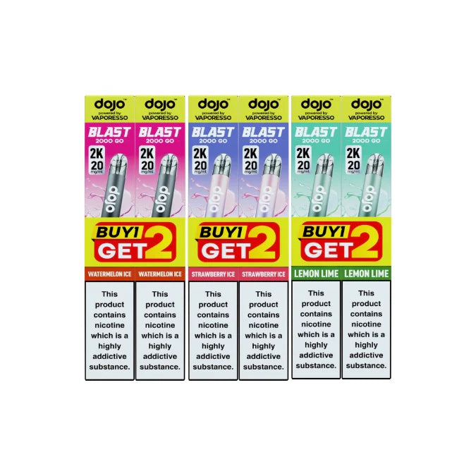 20mg Vaporesso Dojo Blast 2000 Go Pod Vape Kit 20mg Vaporesso Dojo Blast 2000 Go Pod Vape Kit